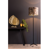 Vloerlamp driepoot mat zwart 130 cm